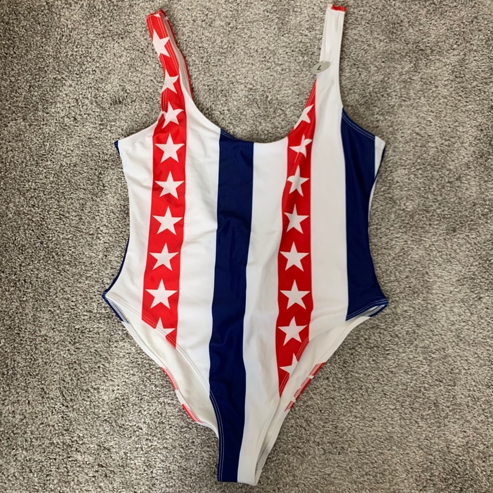 One piece swimsuits, perfect for 4th of July!